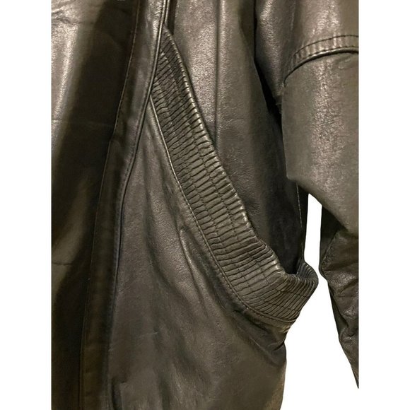 One Way WOMENS Leather Motorcycle Riding Biker Black Full Zip Jacket  Small - Picture 11 of 12